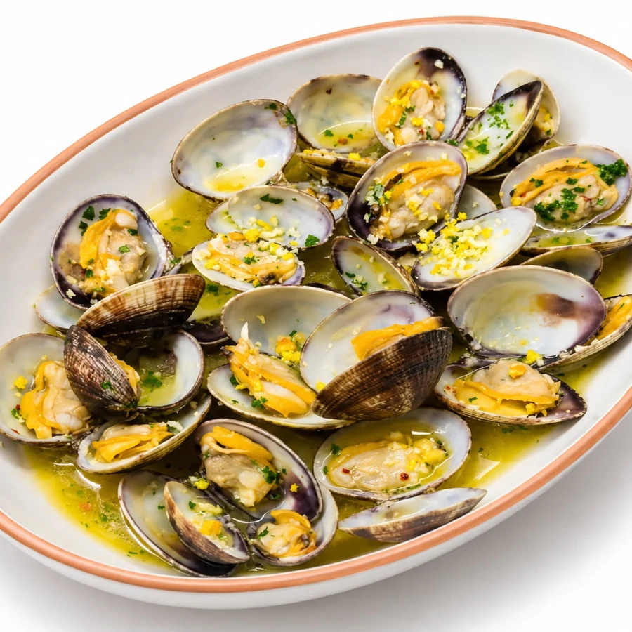 Sautè di Vongole all'arancia e peperoncino rosso